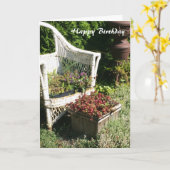 フローラ国チャーム誕生日応答 カード (黄色い花)