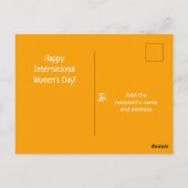 フローラ国際的イエローウィメンズデー ポストカード (裏面)