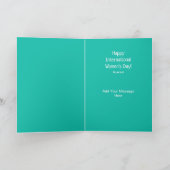 フローラ国際的ターコイズ女子デー カード (内部)