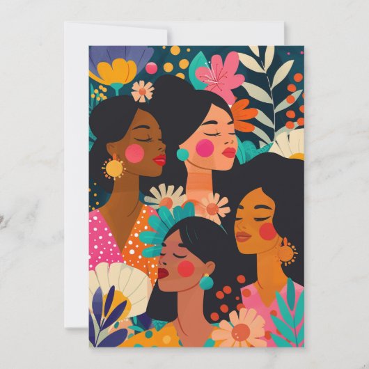 フローラ国際的ターコイズ女子デー 招待状 (正面)