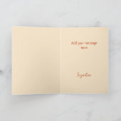 フローラ国際的ハッピーウィメンズデー カード (内部)