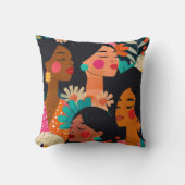 フローラ国際的ピンクウィメンズデー クッション (正面)