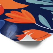 フローラ国際的ブルーウィメンズデー ポスター (コーナー)