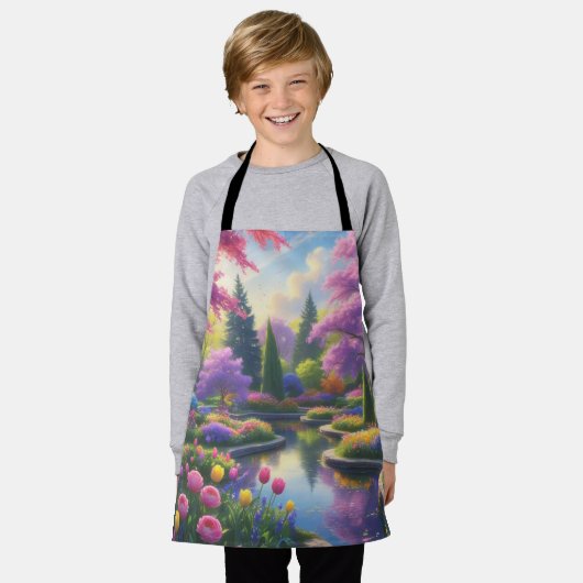 フローラ園 エプロン (着用した状態)