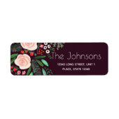 フローラ園 |クリスマス |住所 シール (正面)