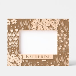 フローラ園 レーザー彫刻フレーム