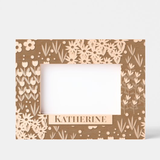 フローラ園 レーザー彫刻フレーム (正面)