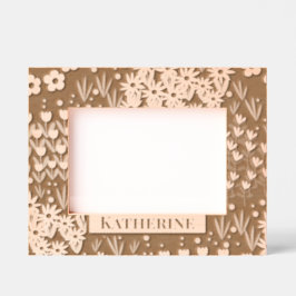フローラ園 レーザー彫刻フレーム