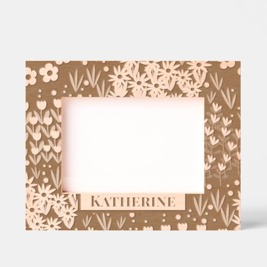 フローラ園 レーザー彫刻フレーム (正面)