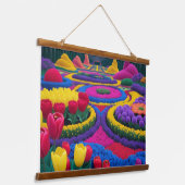 フローラ園 吊り下げ型タペストリー (傾斜あり)