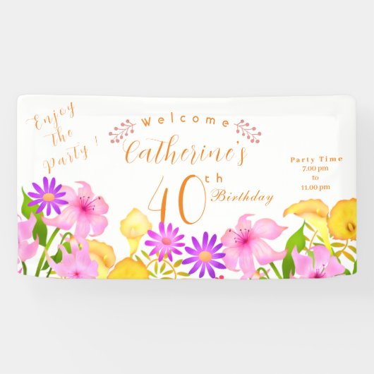 フローラ園 横断幕 (横)