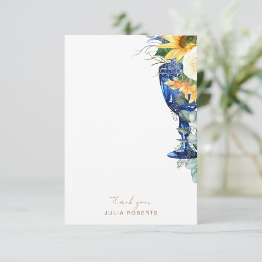 フローラ地中海のひまわりシャワーありがとう サンキューカード (スタンド正面)