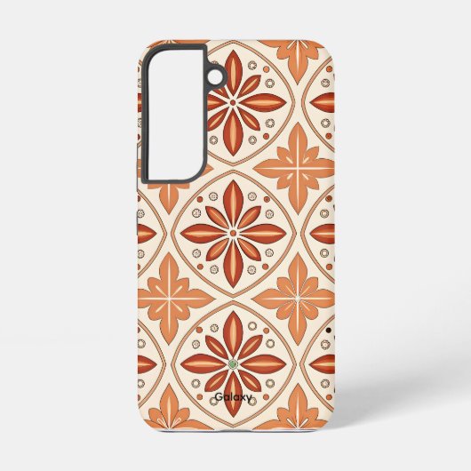 フローラ地中海のタイル銀河系S22ケース SAMSUNG GALAXYケース (裏面)
