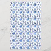 フローラ地中海のピンクブライダルシャワーゲーム 便箋 (裏面)