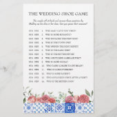 フローラ地中海のピンクブライダルシャワーゲーム 便箋 (正面)