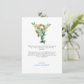 フローラ地中海のブライダルシャワーありがとう 招待状 (スタンド正面)