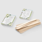 フローラ地図旅行テーマ結婚式プログラム ハンドファン (組立なし)