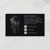 フローラ地殻の月のろうそくの呪文 名刺 (正面)