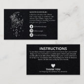 フローラ地殻の月のろうそくの呪文 名刺 (正面/裏面)