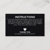 フローラ地殻の月のろうそくの呪文 名刺 (裏面)