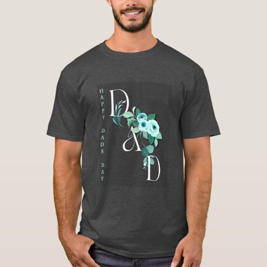 フローラ垂直カスタムパパ日 Tシャツ (正面)