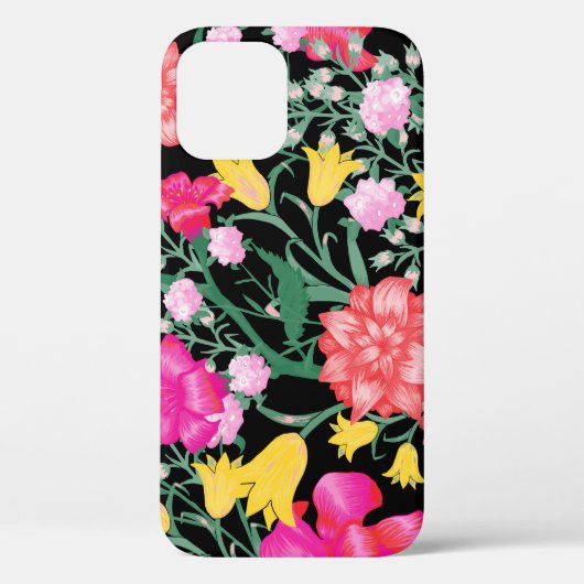 フローラ壁紙の大きな花のパターン Case-Mate iPhoneケース (裏面)