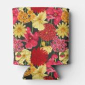 フローラ壁紙の水彩スタイル 缶クーラー (裏面)