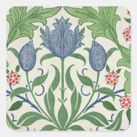 フローラ壁紙デザイン スクエアシール (正面)