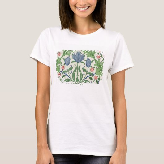 フローラ壁紙デザイン Tシャツ (正面)