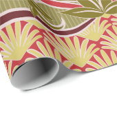 フローラ壁紙，アールヌーボースタイル,ヴィンテージイル ラッピングペーパー (ロールコーナー)