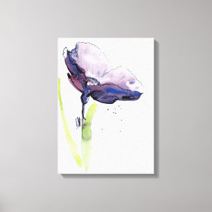 フローラ夏デザイン手絵を描抽象芸術 キャンバスプリント