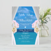 フローラ夏海熱帯ビーチ結婚式 招待状 (スタンド正面)