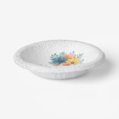 フローラ多汁性マカロンブライダルシャワー ペーパーボウル (傾斜あり)