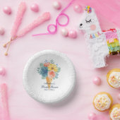 フローラ多汁性マカロンブライダルシャワー ペーパーボウル (パーティー)