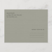 フローラ多肉質アントラーボヘミアン日付を保存 案内ポストカード (裏面)