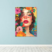 フローラ夢想 キャンバスプリント (インサイチュ (ウッドフロア))