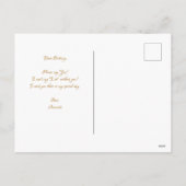 フローラ大理石の蘭の花嫁はがき シーズンポストカード (裏面)