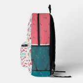 フローラ天国プリントカットシューバックパック プリントバックパック (右)