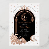 フローラ天月スターティアラキンセアニェラ写真 箔招待状 (正面)