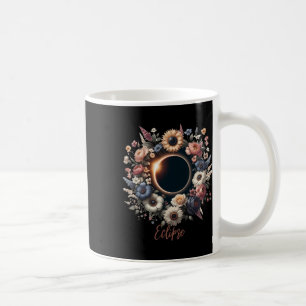 フローラ太陽の花の月食シャツ コーヒーマグカップ