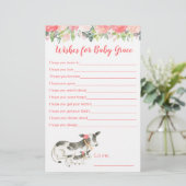 フローラ女児の赤ちゃんシャワーの願いベビー (スタンド正面)