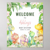 フローラ女子恐竜ベビーシャワーへようこそ ポスター (正面)