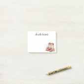 フローラ女性のカーボーイのブパーソナライズされたーツ名 ポストイット (デスク上)