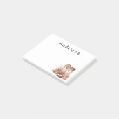 フローラ女性のカーボーイのブパーソナライズされたーツ名 ポストイット (アングル)