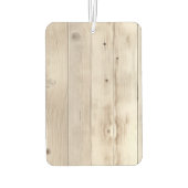 フローラ女性のカーボーイブーツアイボリーフェイクウッドパーソナライズされた カーエアーフレッシュナー (裏面)