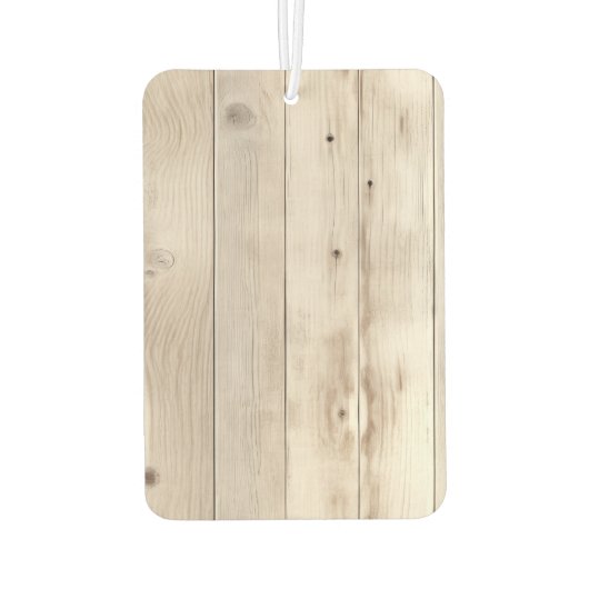 フローラ女性のカーボーイブーツアイボリーフェイクウッドパーソナライズされた カーエアーフレッシュナー (裏面)