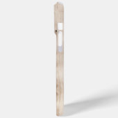 フローラ女性のカーボーイブーツアイボリーフェイクウッドパーソナライズされた Case-Mate iPhoneケース (裏面 / 左)