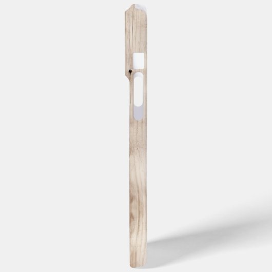 フローラ女性のカーボーイブーツアイボリーフェイクウッドパーソナライズされた Case-Mate iPhoneケース (裏面 / 左)