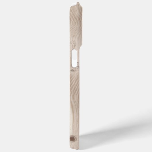 フローラ女性のカーボーイブーツアイボリーフェイクウッドパーソナライズされた Case-Mate iPhoneケース (裏面 / 右)