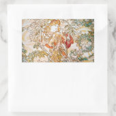 フローラ女神 長方形シール (バッグ)